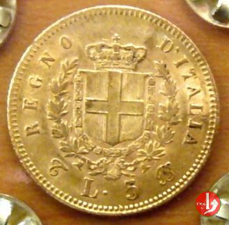 5 lire oro 1863 (Torino)