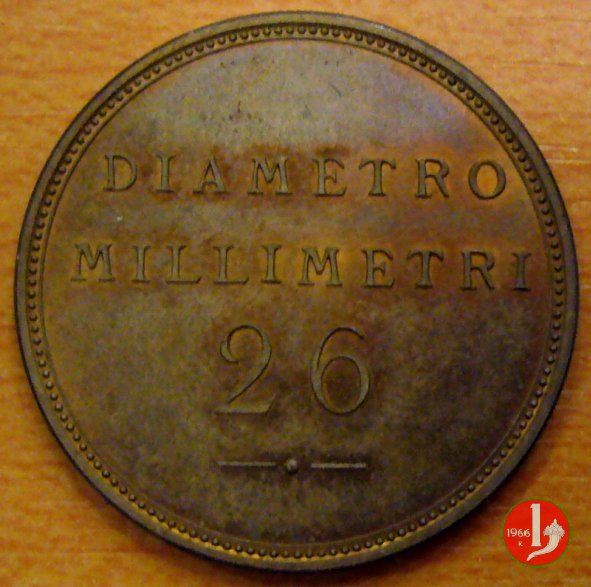 progetto 10 centesimi 1907 per dimensione in rame 1907 (Johnson)