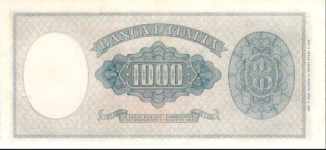 1.000 lire Busto d'Italia 1961