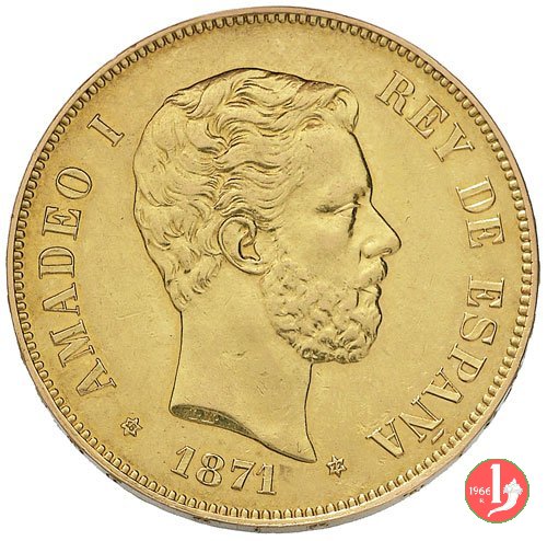 100 pesetas 1871 (Madrid)