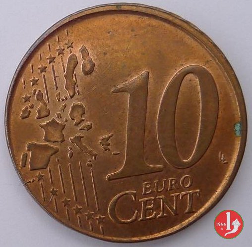 10 centesimi di Euro 2002 (Roma)