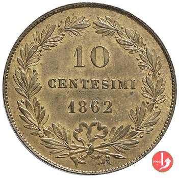 10 centesimi esperimento 1862