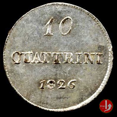 10 quattrini (primo tipo) 1826 (Firenze)