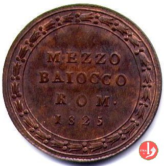 Mezzo Baiocco 1825 (Roma)