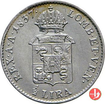 1/2 lira 1837 (Venezia)