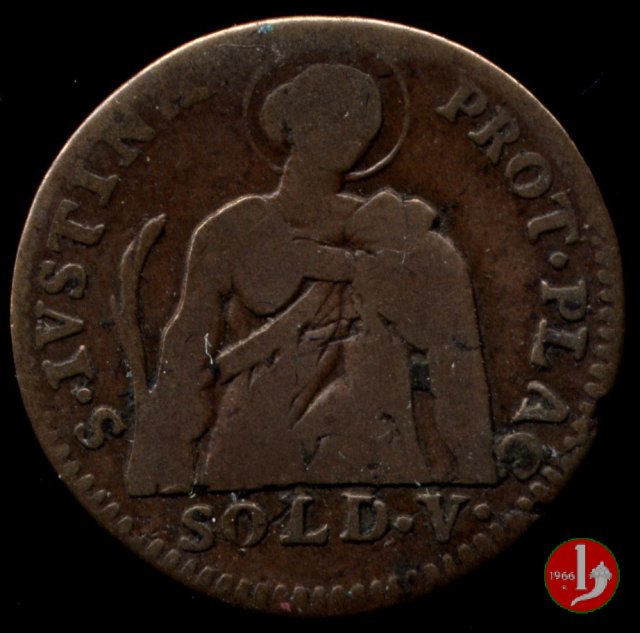 1/4 di lira di Piacenza 1784 (Parma)