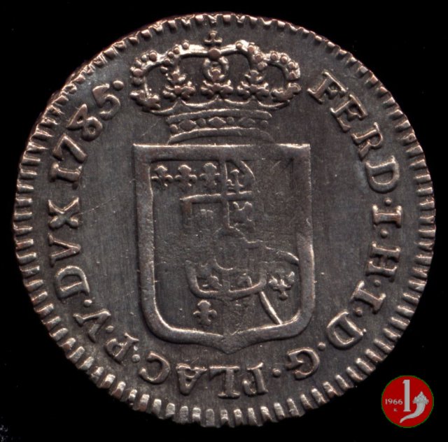 1/4 di lira di Piacenza 1785 (Parma)