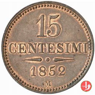 15 centesimi 1852 (Milano)