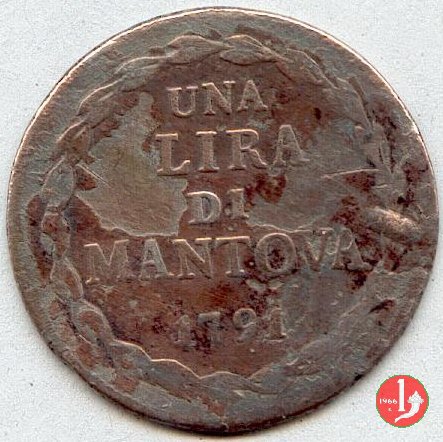 1 lira 1791 (Mantova)