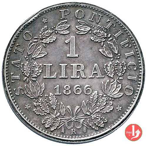 1 lira 1866 (Roma)