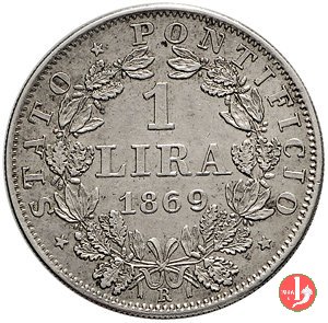 1 lira 1869 (Roma)