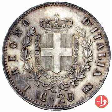 20 centesimi stemma 1863 (Torino)