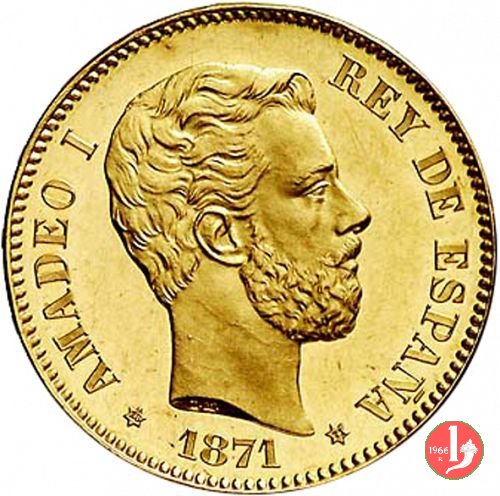 25 pesetas 1871 (Madrid)