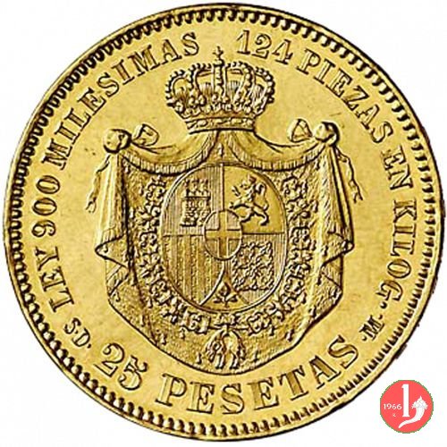 25 pesetas 1871 (Madrid)