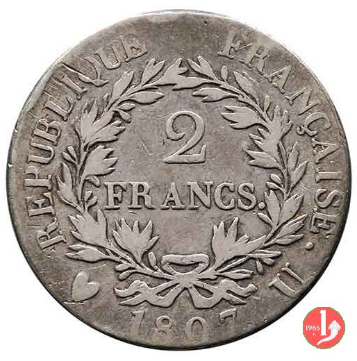 2 francs 1807 (Torino)