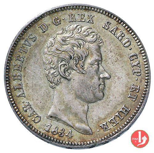 2 lire 1834 (Torino)