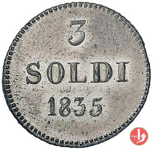 3 Soldi 1835 (Lucca)