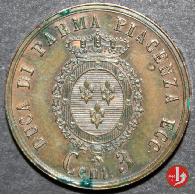 3 centesimi 1854 (Parma)