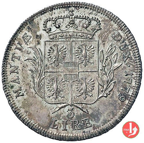 3 lire 1779 (Milano)