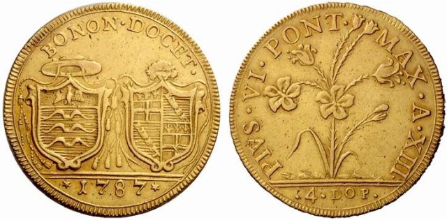 4 doppie romane 1787 (Bologna)