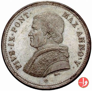 50 baiocchi (1/2 Scudo) 1850 (Roma)