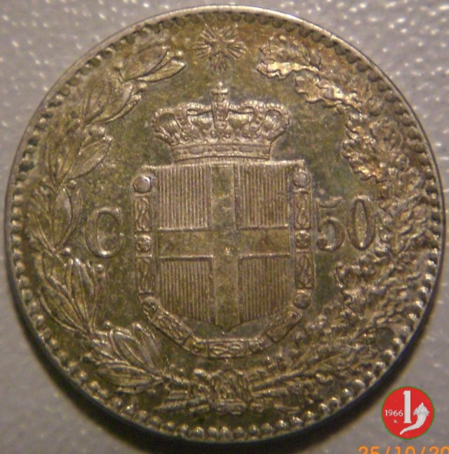 50 centesimi 1889