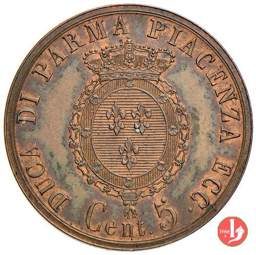 5 centesimi 1854 (Parma)