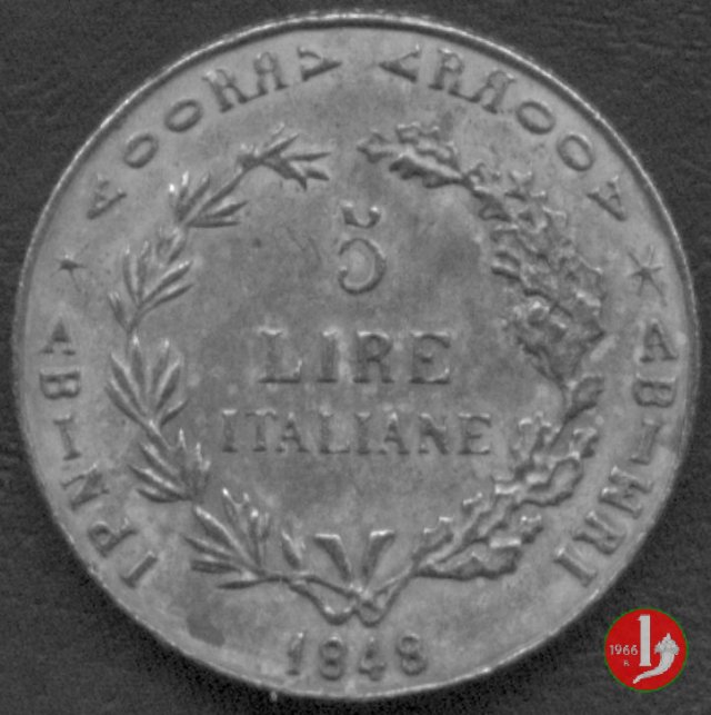 5 lire italiane 1848