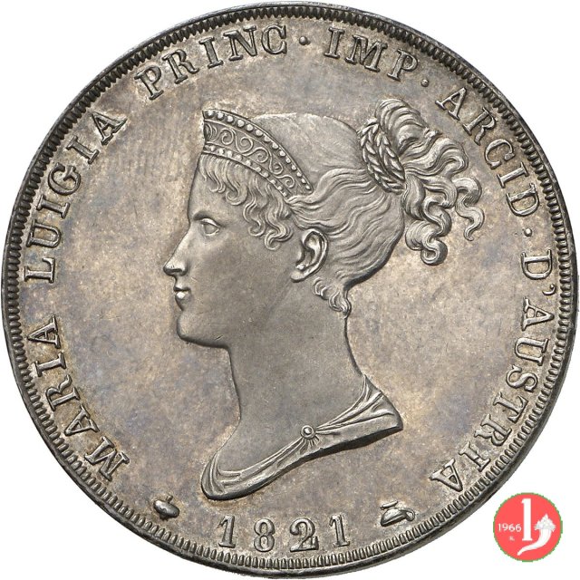 5 lire o scudo 1821 (Milano)