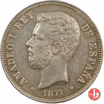 5 pesetas 1871 (Madrid)