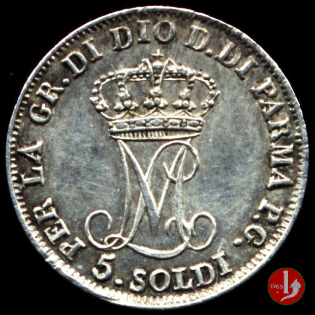 5 soldi di Parma 1815 (Milano)