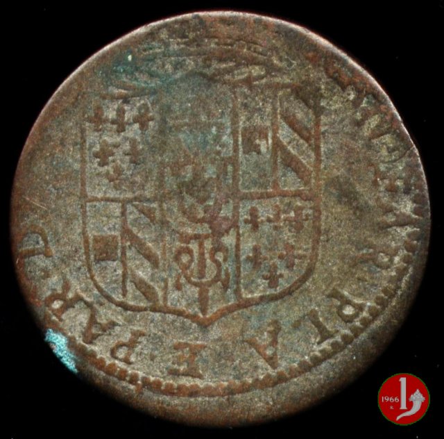 5 soldi o quarto di lira 1673-1677 (Piacenza)