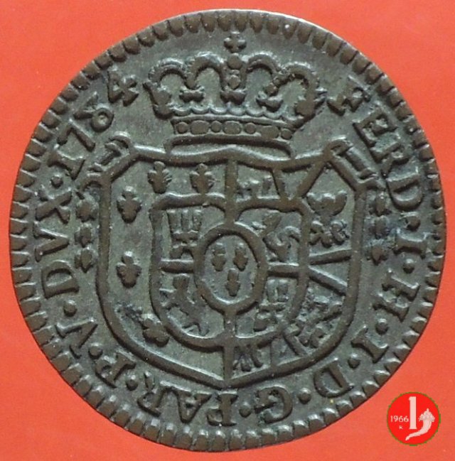 5 soldi o quarto di lira 1784 (Parma)