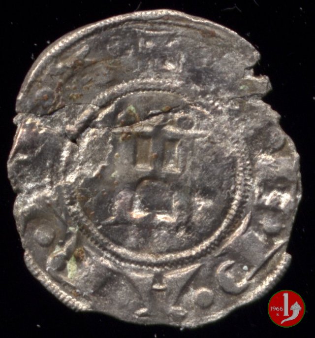 Denaro Imperiale con il castello 1313-1322 (Parma)