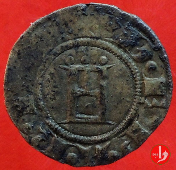 Denaro Imperiale con il castello 1313-1322 (Parma)