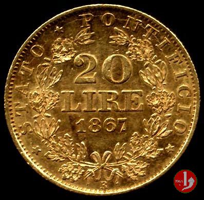 Marengo o 20 lire 1867 (Roma)