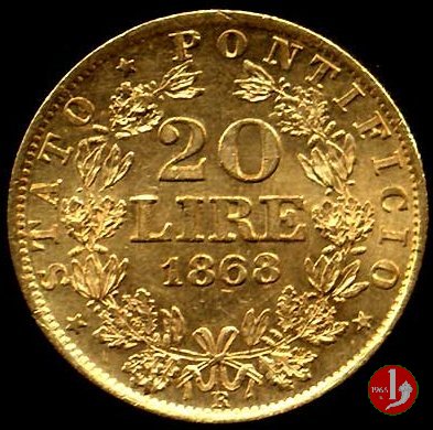 Marengo o 20 lire 1868 (Roma)