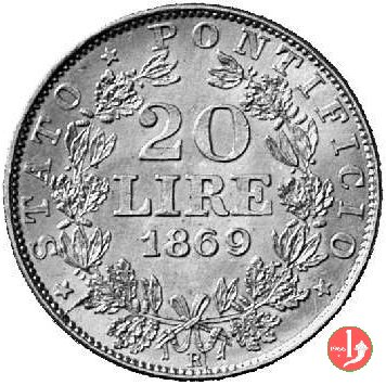 Marengo o 20 lire 1869 (Roma)