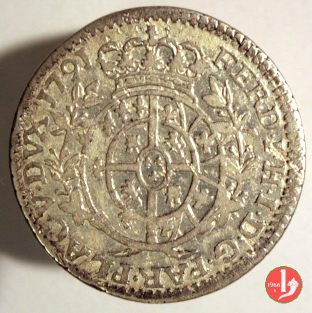 Mezza lira di Parma 1791 (Parma)