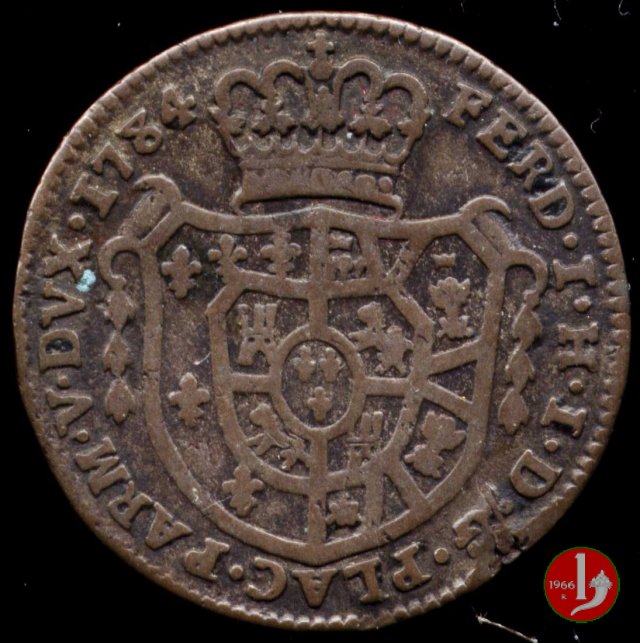 Mezza lira di Piacenza 1784 (Parma)