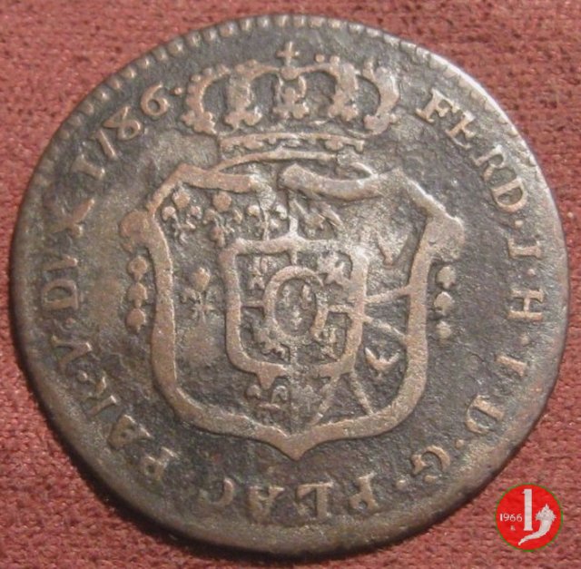 Mezza lira di Piacenza 1786 (Parma)