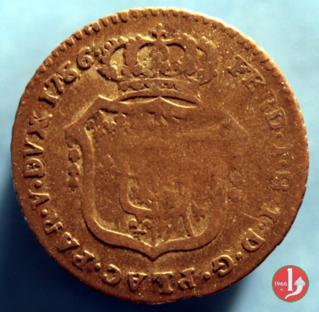 Mezza lira di Piacenza 1786 (Parma)