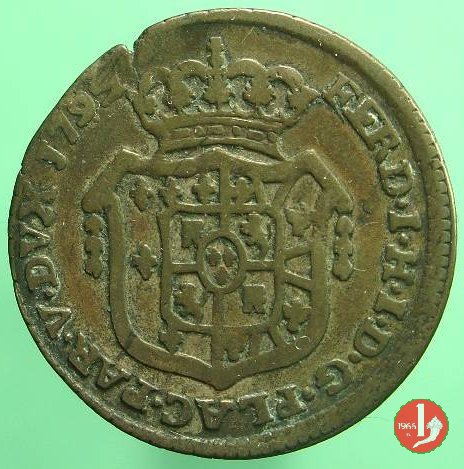 Mezza lira di Piacenza 1792 (Parma)