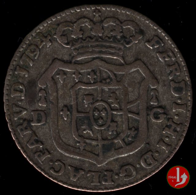 Mezza lira di Piacenza 1794 (Parma)