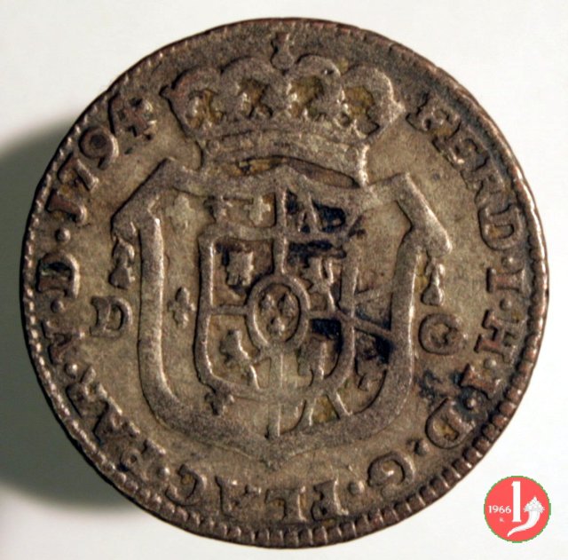 Mezza lira di Piacenza 1794 (Parma)