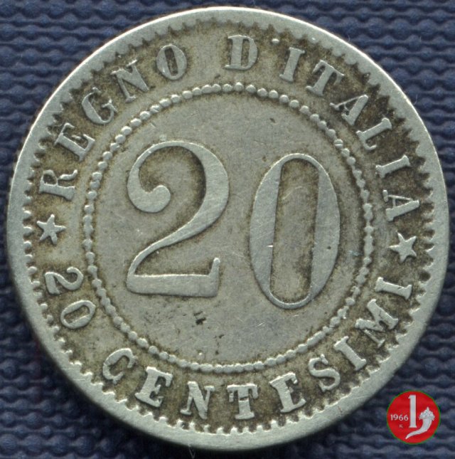 Nichelino o 20 centesimi 1895 (Roma)