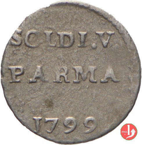 5 soldi o quarto di lira 1799 (Parma)