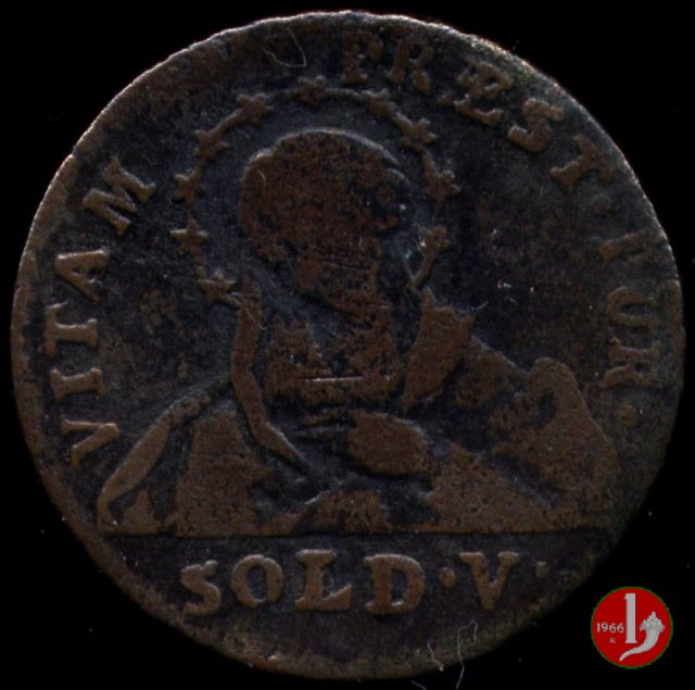 5 soldi o quarto di lira 1785 (Parma)