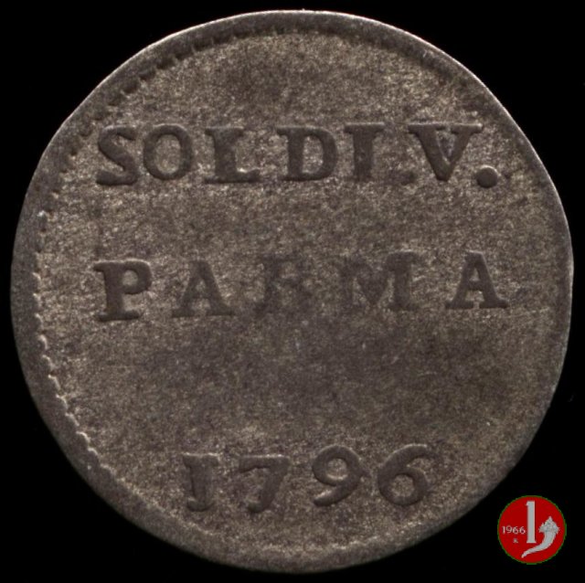 5 soldi o quarto di lira 1796 (Parma)