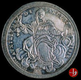 Scudo Romano del 4° tipo 1816 (Roma)